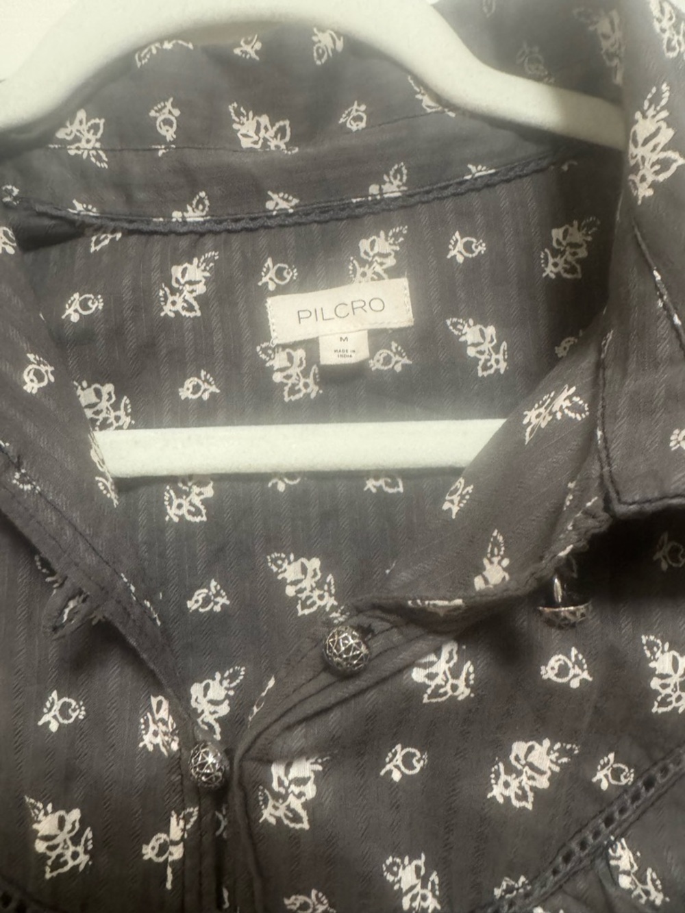 Pilcro Short-Sleeve Pop Over Blouse - Picture 7 of 14